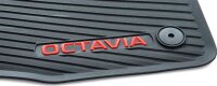 Skoda Gummifußmatten-Set, 4-teilig Oktavia 4 rot