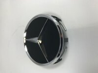 1x Original Mercedes Benz Radnabenabdeckung 75mm schwarz...