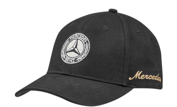 Mercedes-Benz Cap schwarz, 100% Baumwolle