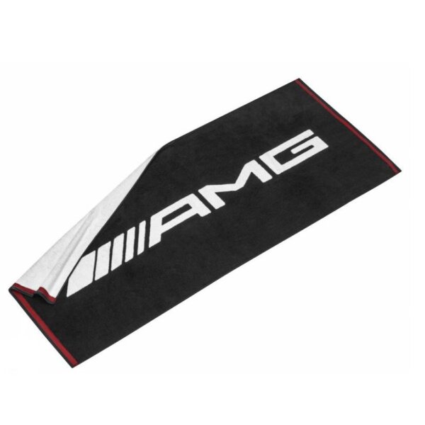 Mercedes Benz Strandtuch AMG weiß schwarz  rot 100% Baumwolle