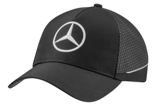 Mercedes-Benz Cap Team schwarz, recyceltes Polyester