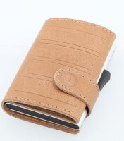 Mercedes-Benz Mini-Geldbörse Cognac, Rindleder