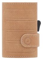 Mercedes-Benz Mini-Geldbörse Cognac, Rindleder