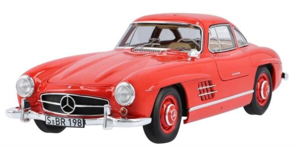 Mercedes-Benz 300 SL Roadster W 198 II (1957-1963) feuerwehrrot Modell 1:18