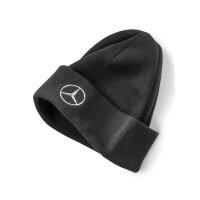 Mercedes-Benz Strickmütze schwarz-Baumwolle Bio