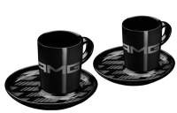 Mercedes-Benz AMG Espressotassen 2er-Set 80 ml schwarz Porzellan Kahla