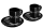 Mercedes-Benz AMG Espressotassen 2er-Set 80 ml schwarz Porzellan Kahla