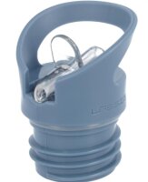 Mercedes-Benz Trinkflasche Kinder silber/ blau, Edelstahl/ Bambus/ Polypropylen