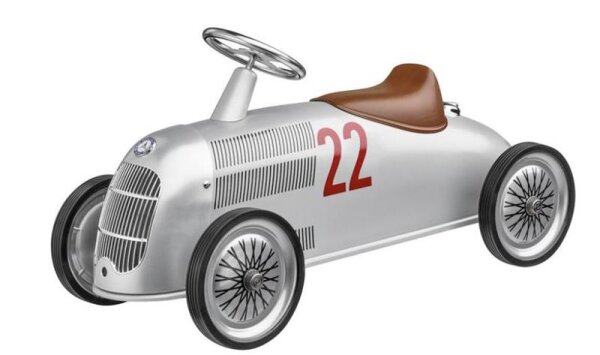 Mercedes -Benz Kinderrutscher W 25 Rennwagen silberfarben, Baghera NICHT NACHBESTELLEN