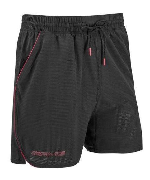 Mercedes AMG Sporthose Herren schwarz / rot, S