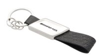 Mercedes-Benz AMG Schlüsselanhänger sw/silberfarben Edelstahl Apfelleder(vegan)
