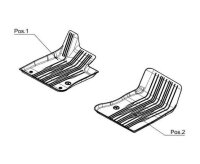 Mercedes-Benz Allwettermatten Dynamic Lines, Fond, 2-teilig W254 GLC