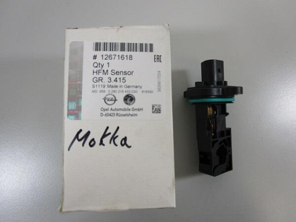 Luftmassenmesser LMM für Opel Mokka/Chevrolet Trax 12671618