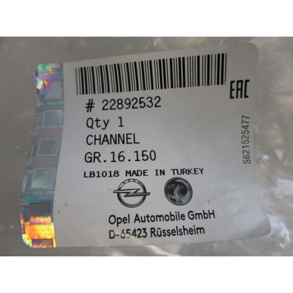 Original Opel Insignia A Abdichtung Vordertür rechts 22892532
