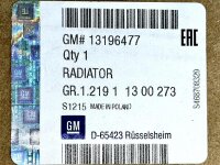 Opel Motorkühlung Kühler