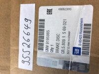Original Opel Bremscheiben belüftet vorne 95526649