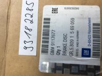 2x Original Opel Bremsscheibe vorne 93182285