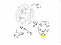 Mercedes-Benz Radkappe Silber