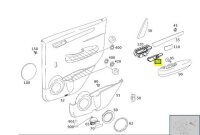 Mercedes-Benz Türgriff innen links A-Klasse W169 B-Klasse W245