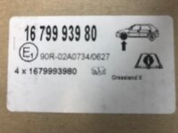 Opel Bremsbeläge C2 C3 Corsa F Crossland X Partner vorne