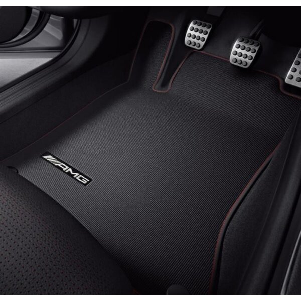 Mercedes-Benz AMG Fußmatten 4er-Set schwarz/rot, W176 / W246 / C117 / X117 / X156