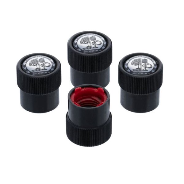 Original Mercedes Benz AMG Ventilzierkappe, Set, 4-teilig, schwarz B66472004