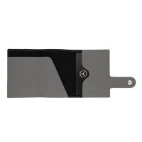 Mercedes-Benz Mini-Geldbörse, Upcycling silbergrau, Rindleder B66959260