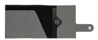 Mercedes-Benz Mini-Geldbörse, Upcycling silbergrau, Rindleder