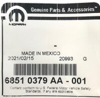 Original Jeep Radsensor Reifendruck K68510379AA