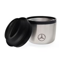 Mercedes-Benz Isotherm-Lunchbox schwarz-silber Edelstahl Polypropylen Silikon, ,