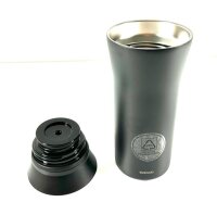 Mercedes-Benz To Go Becher schwarz / silberfarben, Edelstahl / Kunststoff, 350 ml, eva solo