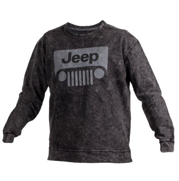 Jeep Original Unisex Sweatshirt L in Schwarz mit Aufdruck