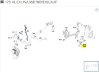 Mercedes-Benz Kühlmittelschlauch für Kühlwasserleitung W608
