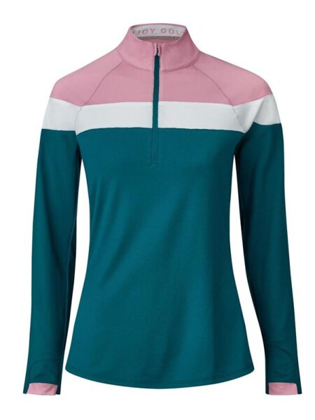 Mercedes-Benz Golf-Sweater Damen, Lightweight Ocean Tropic-Pinktastic white, XS