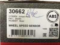 Citröen ABS Sensor Raddrehzahl hinten beidseitig...
