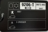 Original Peugeot 9972.AC Citroen 4331-T 63 Prüfkabel Ableitstrahlenbündel BSI