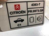 Original Peugeot 9973-Q8 Citroen 4383-T Kabel für Wegfahrsperre Steuereinheit
