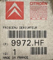Original Citroen Differenzierkabel Motorkontrolle 4339-T 9972.HF