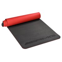 Mercedes Benz AMG Fitnessmatte schwarz / rot, TPE
