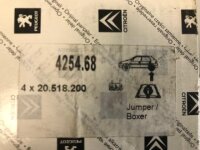 Peugeot Citroen Jumper Boxer Bremsbelege hinten