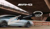 Mercedes-Benz AMG Schlüsselanhänger Karabiner  Edelstahl  Nylon gebürstet