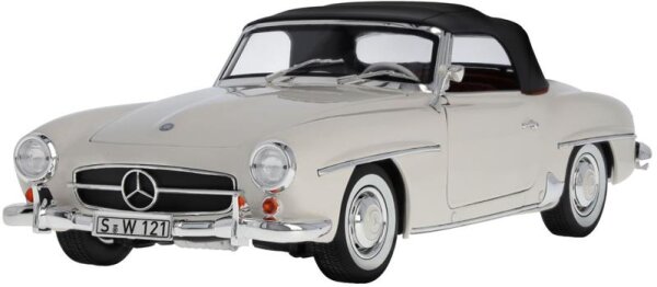 Mercedes-Benz Modell 190 SL Roadster W 121 (1954-1963) weißgrau, Norev, 1:18