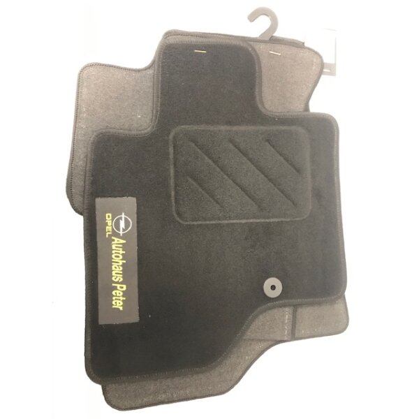 Autohaus Peter Velour Matten 3er Set Opel Schwarz 0702763