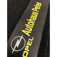 Autohaus Peter Velour Matten 3er Set Opel Schwarz 0702763