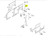 Mercedes-Benz Verstärkung D-Säule innen rechts G-Klasse 460