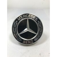 4x Original Mercedes Benz Radnabenabdeckung Lorbeerkranz Schwarz A22240022009040