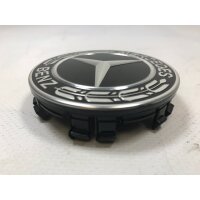 4x Original Mercedes Benz Radnabenabdeckung Lorbeerkranz Schwarz A22240022009040