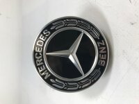 Mercedes-Benz 4x Radnabenabdeckung Lorbeerkranz Schwarz