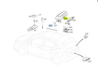 Mercedes-Benz Halter Dachzeichen TAXI A2128201014