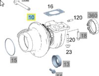 Mercedes-Benz Abgasturbolader LKW Actros